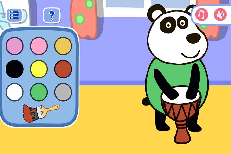Educational color mini-games screenshot 3