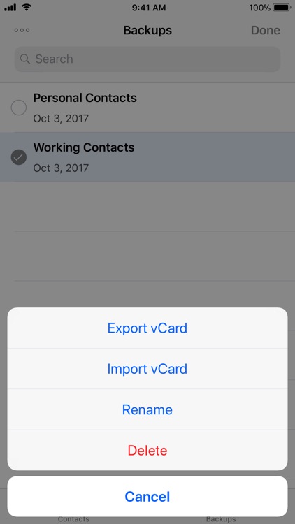 Contacts Backup and Transfer screenshot-3