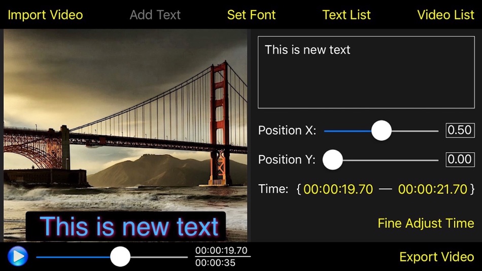 Video Subtitle Edit Lite - Video Text Editor - 3.1 - (iOS)