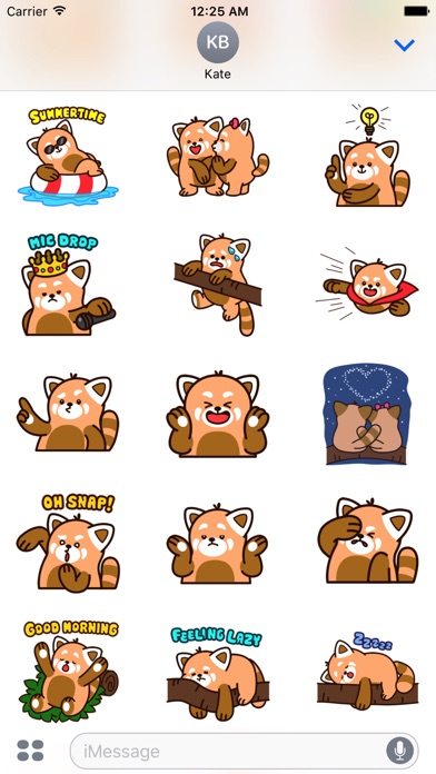 Cute Red Panda Stickers screenshot 4