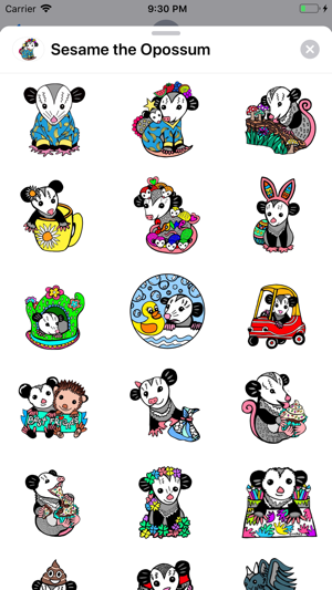 Sesame the Opossum StickerPack(圖2)-速報App