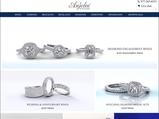 Anjolee iPad screenshot 2 - Shopping app