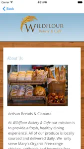 Wildflour Bakery & Cafe screenshot #2 for iPhone