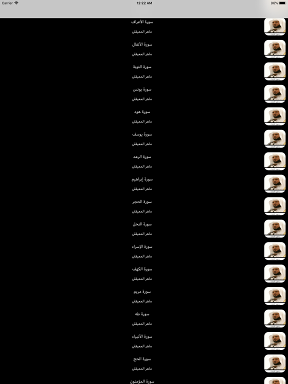 القران بدون انترنت المعيقلي iPad screenshot 3 - Book app