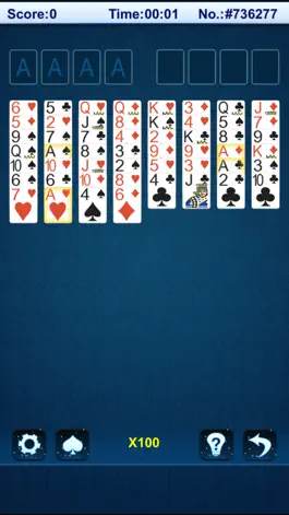 Game screenshot `Freecell Solitaire hack