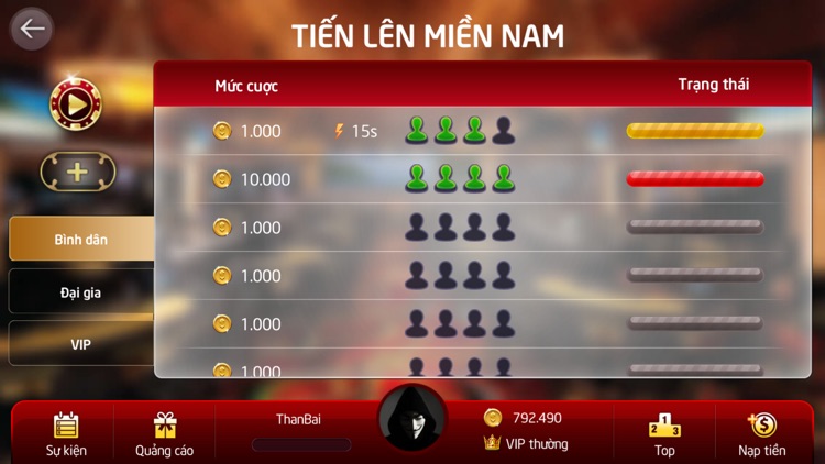 Tiến Lên - Mậu Binh - 4UPlay