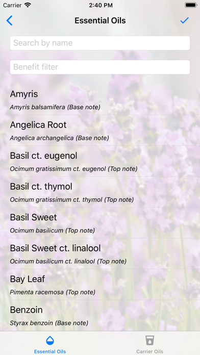 Screenshot #3 pour AromaDesk Oil Blending Tool