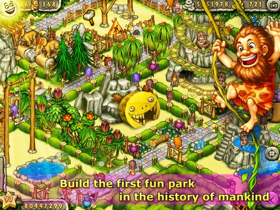 Prehistoric Fun Park Builder iPad app afbeelding 1