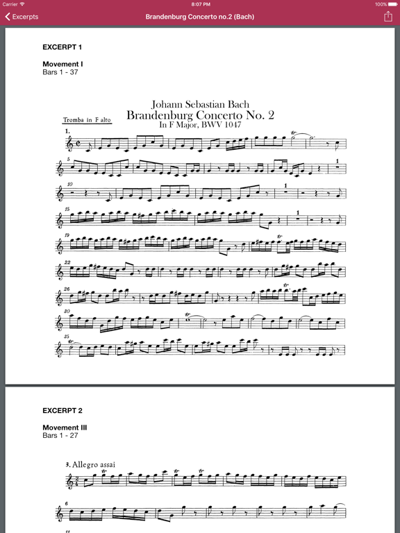 Screenshot #5 pour Trumpet Excerpts