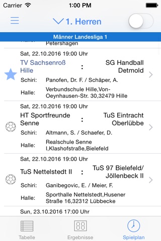 TV Sachsenroß Hille Handball screenshot 2