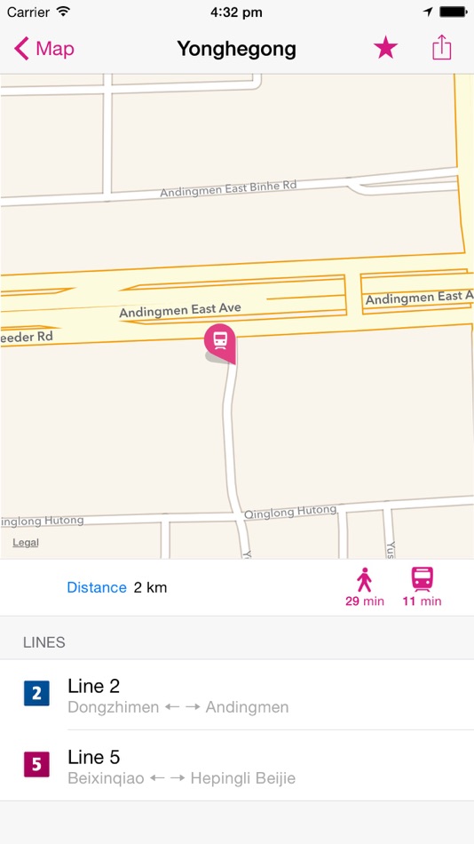 #4. Beijing Rail Map Lite (iOS) By: Urban-Map