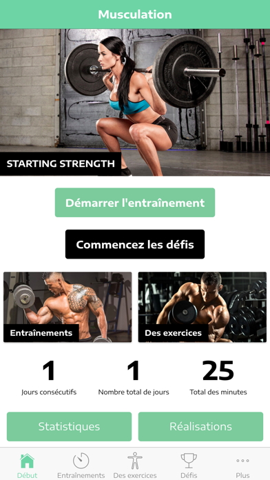 Screenshot #1 pour Programmes de Musculation