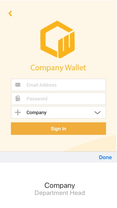 Company Wallet screenshot 2