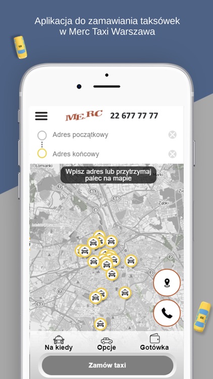 MERC TAXI WARSZAWA 22 677 7777