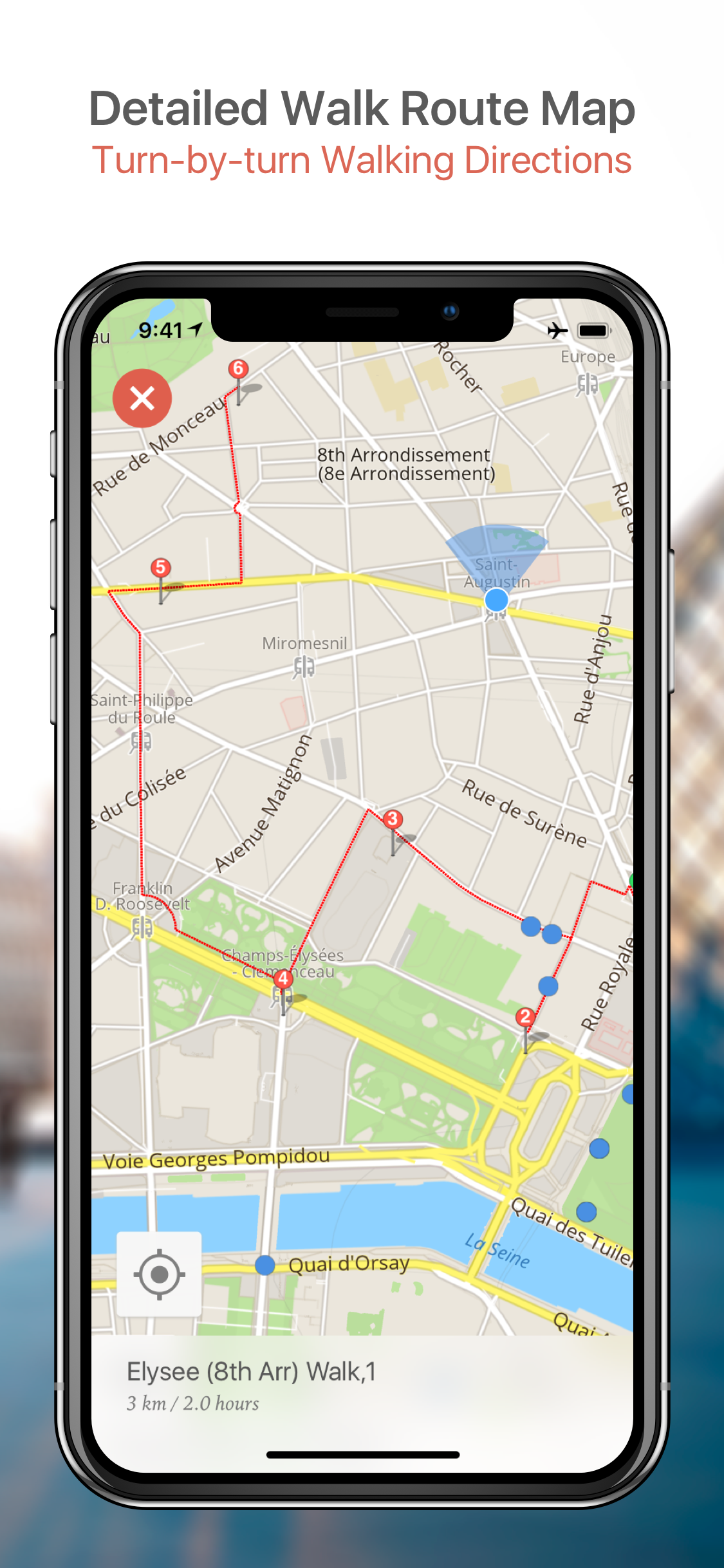 Paris Map and Walks screenshot 4