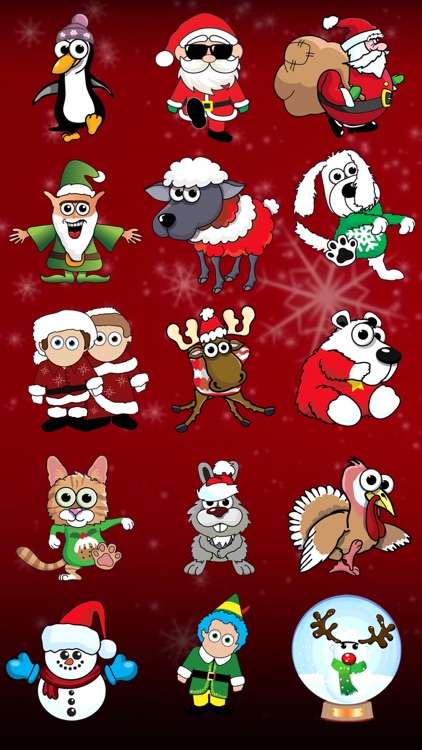 Santa and Friends Stickers screenshot-3