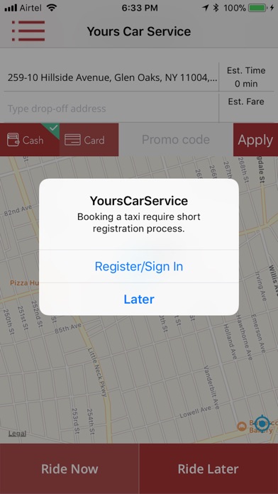 Yours Car Service screenshot 2