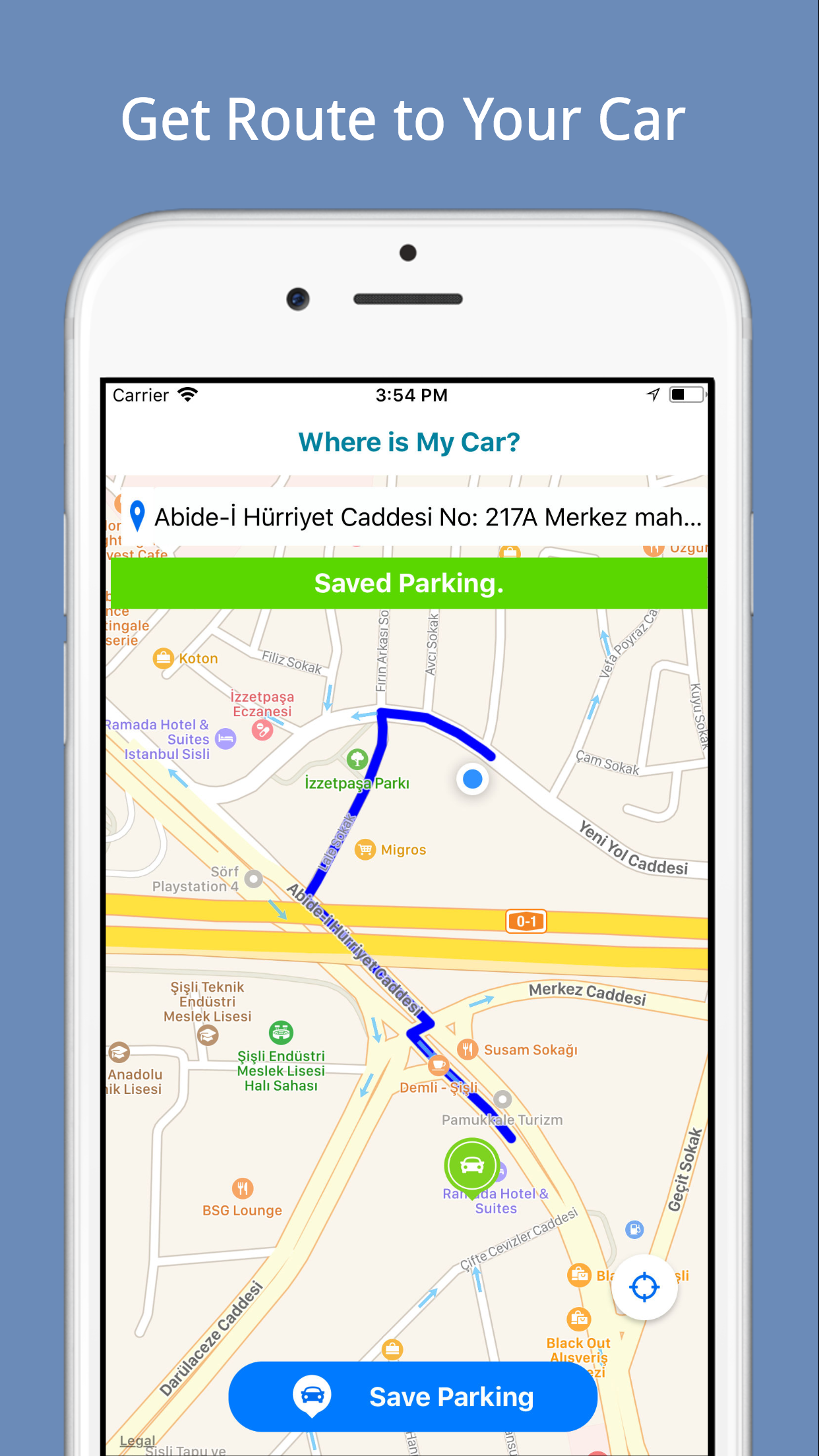 Where is my car - Save Parking screenshot 3