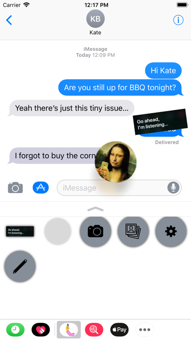 Selfie Stickers for iMessage screenshot 3