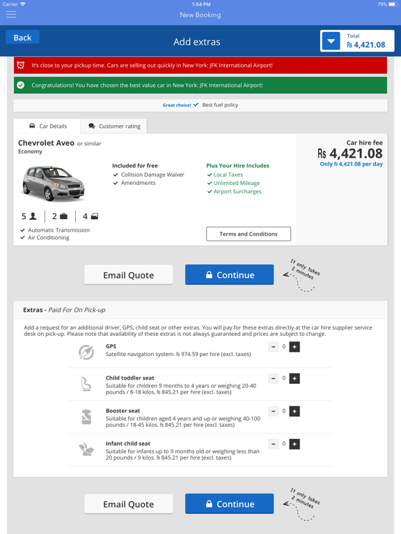Screenshot #6 pour Rental Cars - Rent a Car