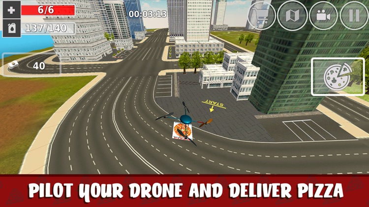 RC Drone Pizza Delivery Flight Simulator