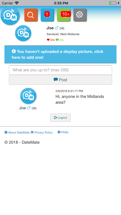 Screenshot #1 pour Find Your DateMate