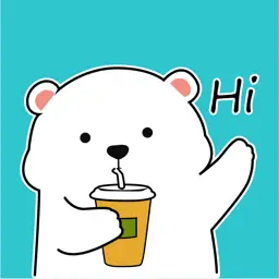 Funny Polar Bear and Bulldog app icon