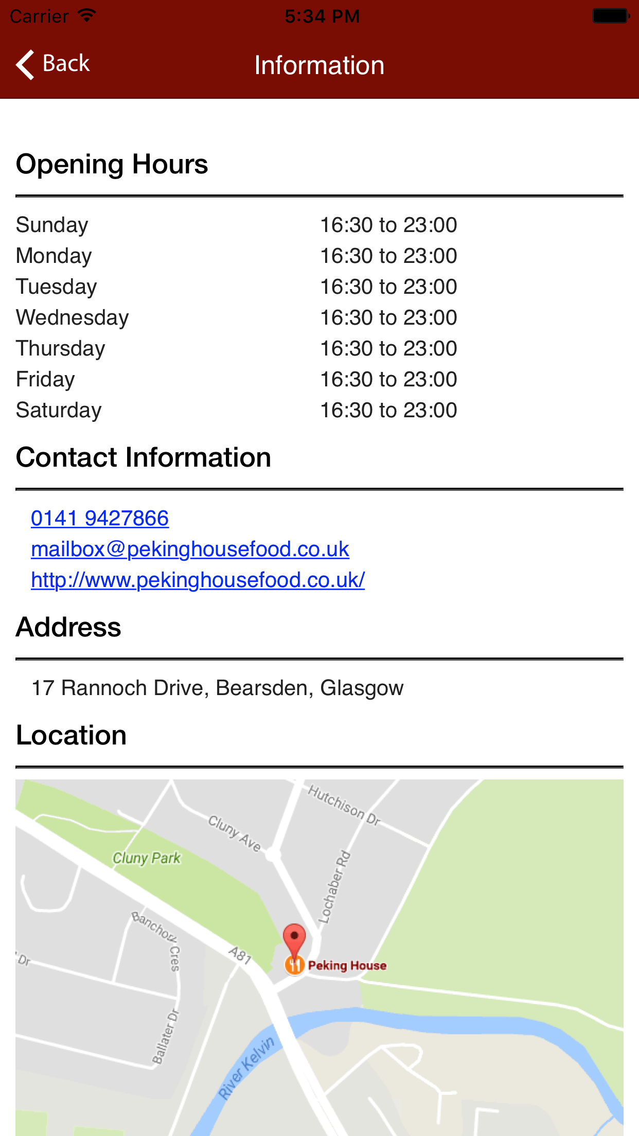 Peking House Glasgow screenshot 3