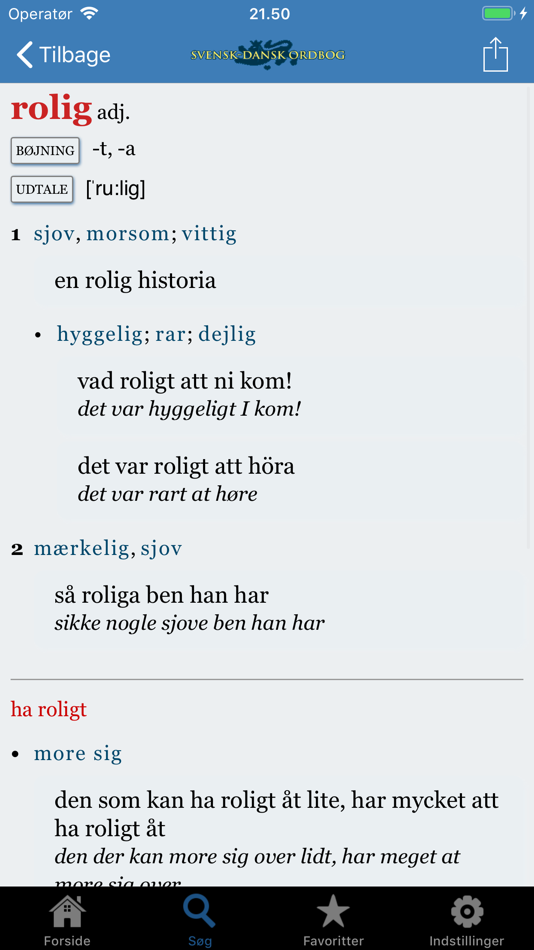 #3. Svensk-Dansk Ordbog (iOS) 由: Det Danske Sprog- og Litteraturselskab