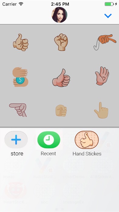 Hand : Stickers screenshot 4