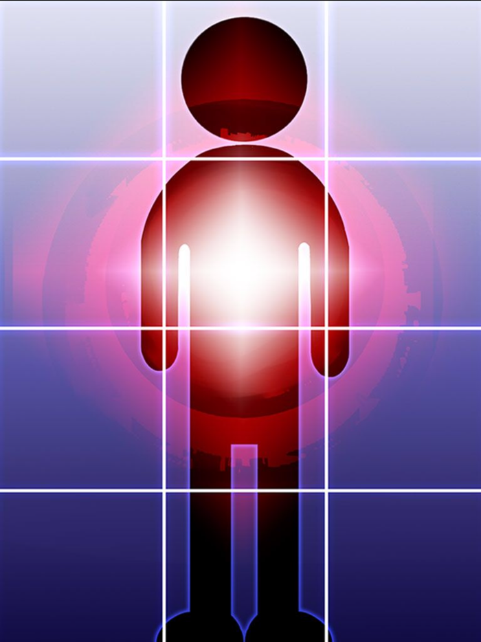 罫線カメラ　姿勢・顔のバランスチェック