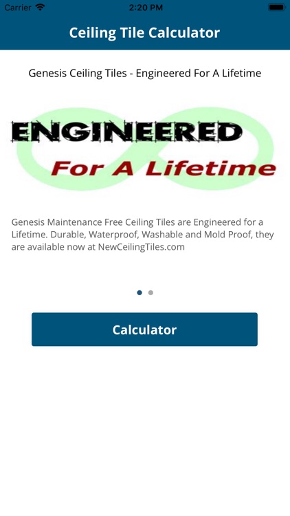 Ceiling Tile Calculator