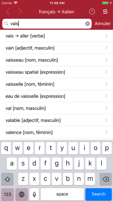 Accio: French-Italian Screenshot