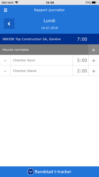 Screenshot #3 pour Randstad t-tracker