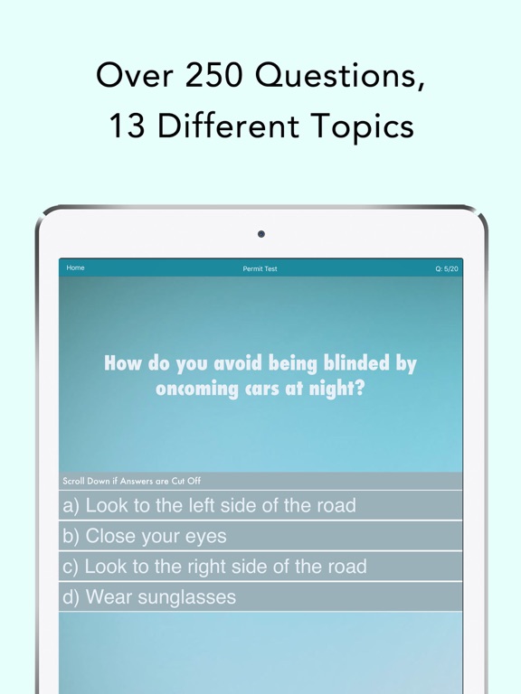Pennsylvania Driving Test iPad screenshot 4 - Education app