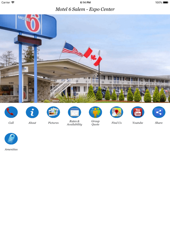Motel 6 Salem - Expo Center iPad screenshot 1 - Travel app