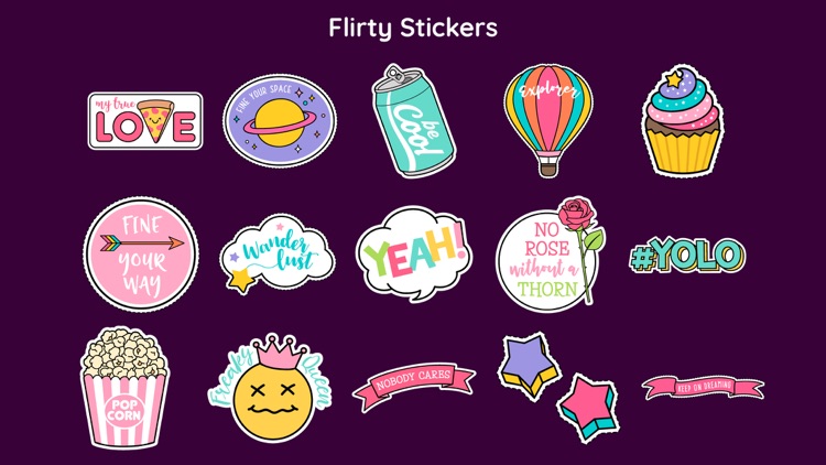 Cute Girly Stickers Style App