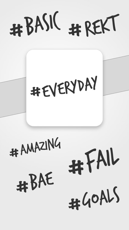 Everyday Hashtag Stickers
