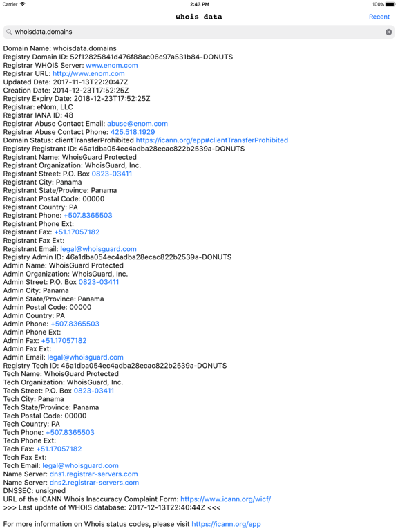 Screenshot #5 pour Whois Data