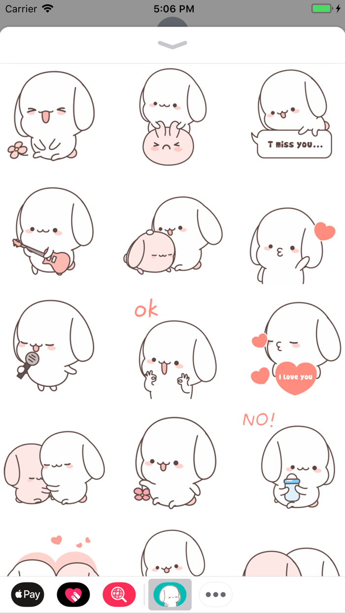 Chubby Dog Animated Stickers
