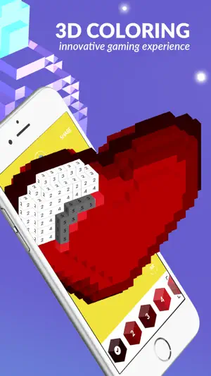 3d Voxel Art: Color by Number screenshot 1