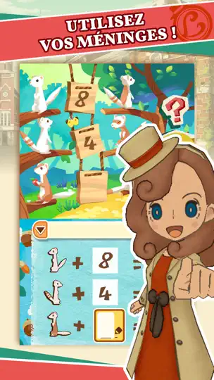 Capture d'écran de L'aventure Layton sur iPhone 2