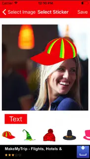 funny hats photo editor to make funny photo iphone screenshot 2
