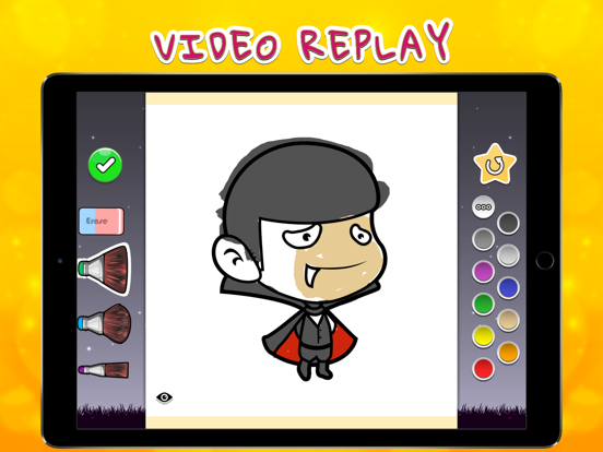 Coloring Your Halloween iPad screenshot 2 - Games app