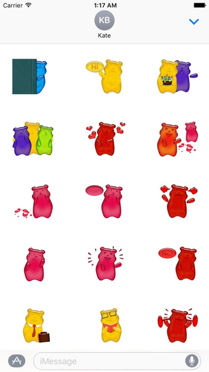 Colorful Gummy Bear Sticker