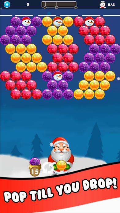 Screenshot #2 pour Christmas Bubble Shooter Game
