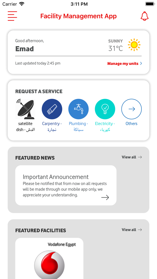 #1. Facility Management App (iOS) 由: Lifetime Development