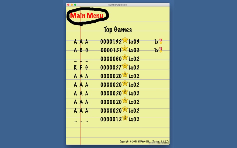 #5. Number Explosion (macOS) 게시자: NJAW4
