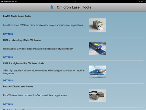 Omicron Laser Tools for iPad screenshot 4