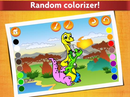Dinosaurs - Kids Coloring book iPad screenshot 4 - Games app